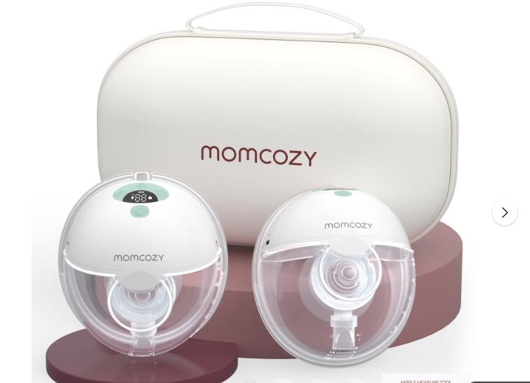 momcozy M5 Hands Free Breast Pump mom