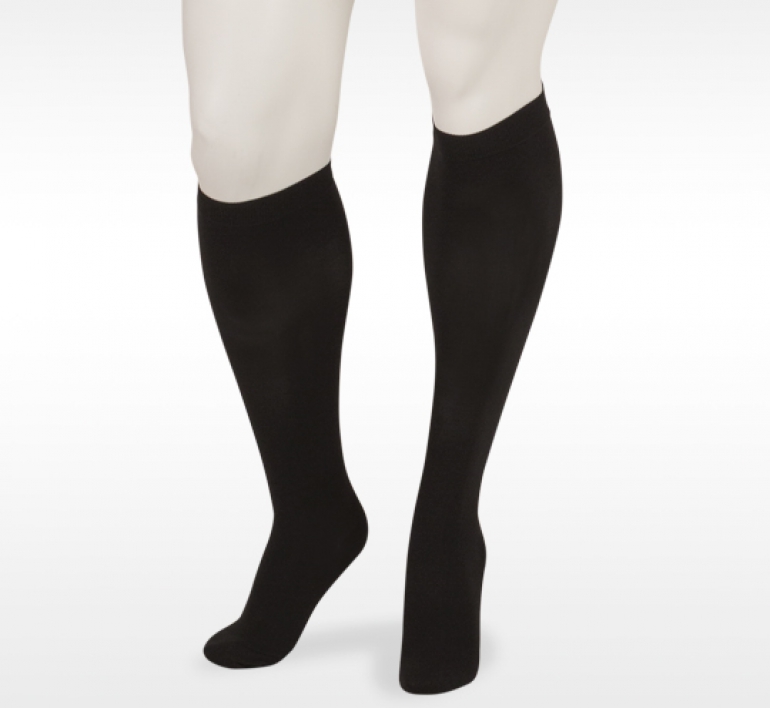 Knee High Compression Soft Stockings - Black