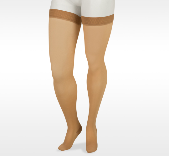 Thigh High Compression Soft Stockings - Black